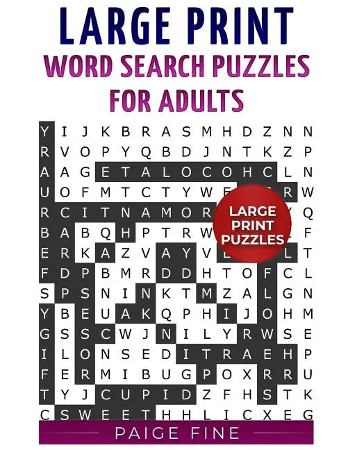 Large Print Word Search Puzzles for Adults - Paperback