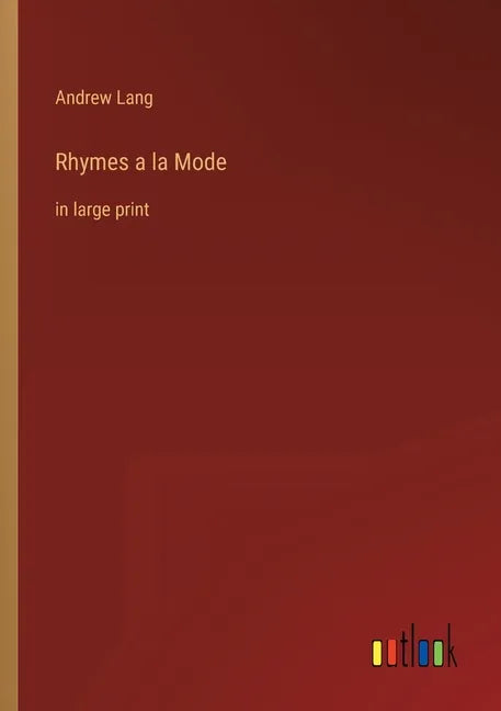 Rhymes a la Mode: in large print - Paperback