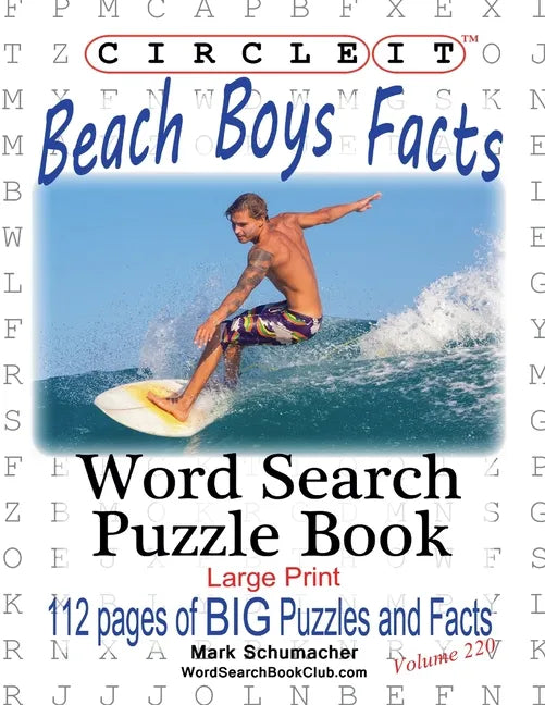 Circle It, Beach Boys Facts, Word Search, Puzzle Book - Paperback