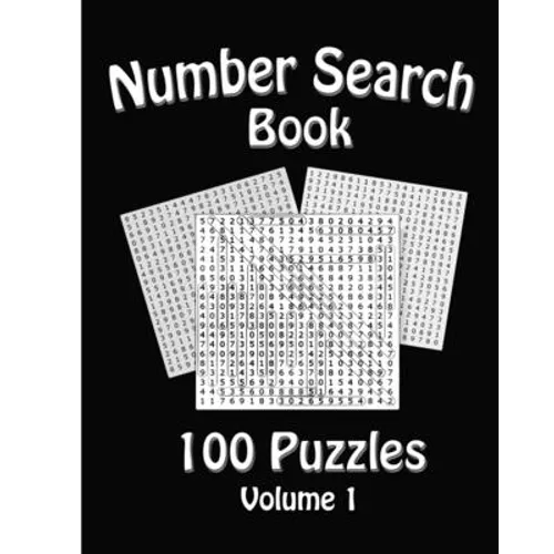 Number Search Book: 100 Number Search Puzzles: Volume 1 - Paperback