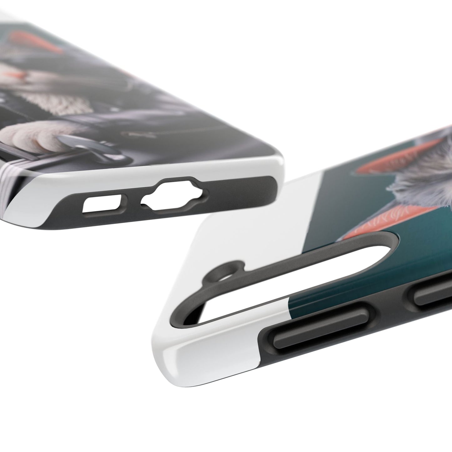 Cool Cat in Leather Jacket Driving Car Mobile Phone Case
