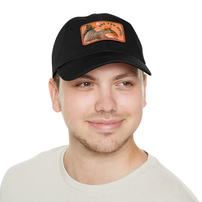 Are You Nuts? Squirrel Hat with Rectangular Leather Patch