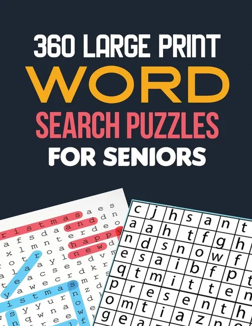 360 Large Print Word Search Puzzles for Seniors: Word Search Brain Workouts, Word Searches to Challenge Your Brain, Brian Game Book for Seniors in Thi - Paperback