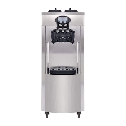 53-Inch Freestanding 3-Flavors Commercial Soft Serve Yogurt Ice Cream Machine Maker With Auto Clean (SAK74031)
