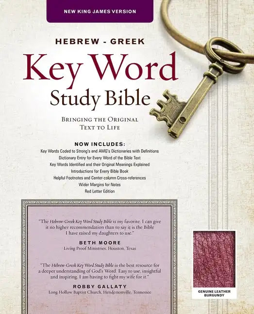Hebrew-Greek Key Word Study Bible-NKJV - Leather