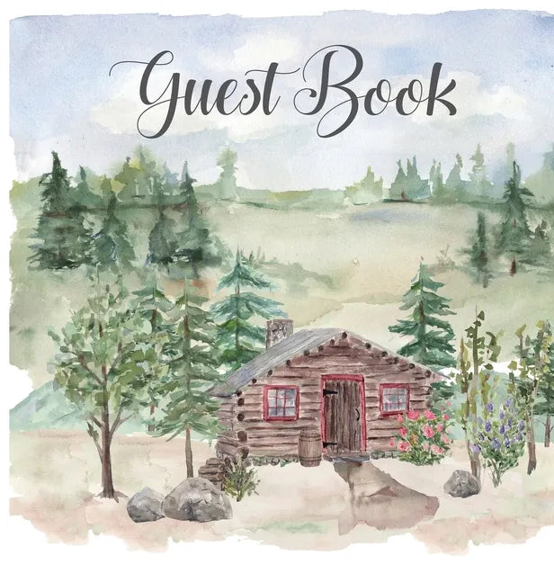 Cabin house guest book (hardback), comments book, guest book to sign, vacation home, holiday home, visitors comment book - Hardcover