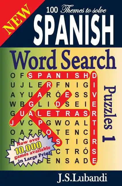 New SPANISH Word Search Puzzles - Paperback