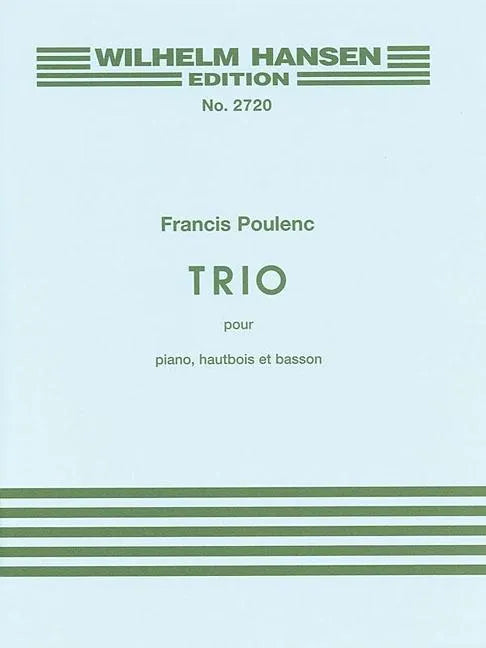 Trio for Piano, Oboe and Bassoon - Paperback