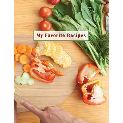 Low Vision Recipe Book: My Favorite Recipes: Personal Cookbook with Large Print and Bold Lines on White Paper for Visually Impaired - Paperback