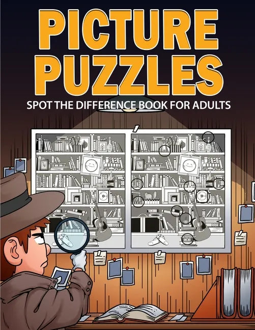 Picture Puzzles: Spot the Difference Book for Adults - Paperback