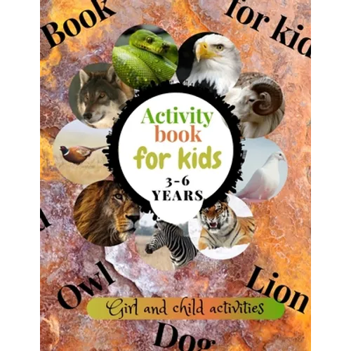 Activity book for kids 3-6 years (animal): Activity book and coloring for kids my spy, easter basket stuffers, for 3-6 years - Paperback