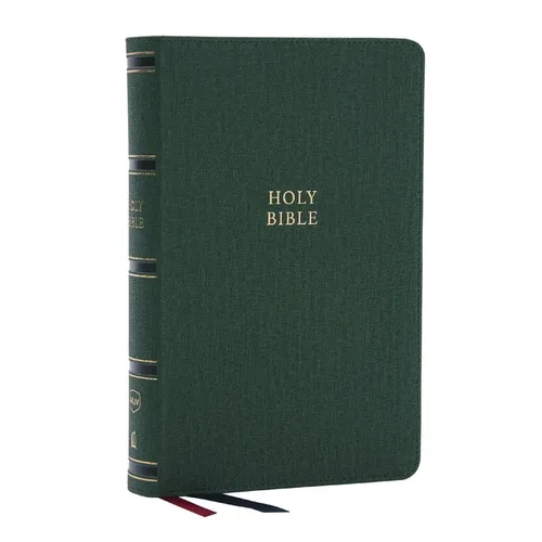 Nkjv, Single-Column Reference Bible, Verse-By-Verse, Green Leathersoft, Red Letter, Comfort Print - Imitation Leather