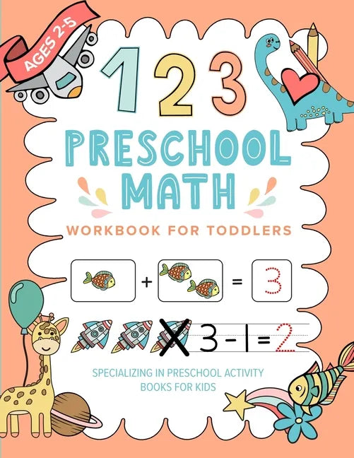 Preschool Math Workbook For Toddlers - Paperback