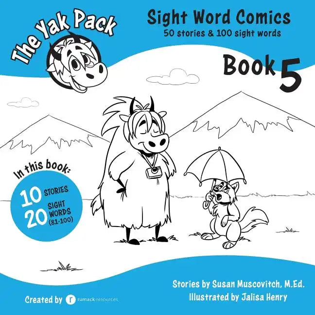 The Yak Pack: Sight Word Comics: Book 5: Comic Books to Practice Reading Dolch Sight Words (81-100) - Paperback