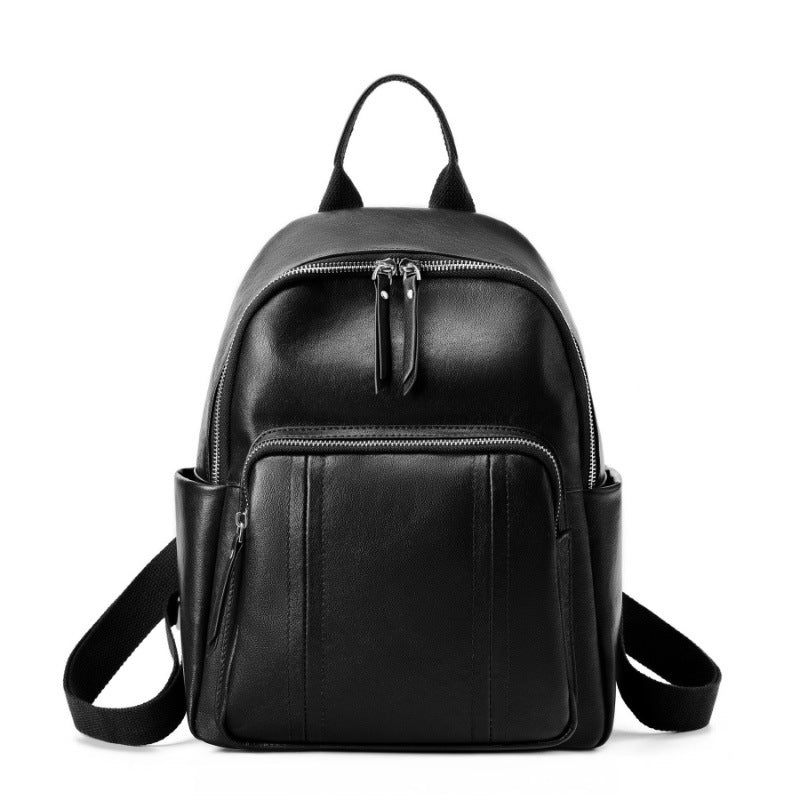 Genuine Cowhide Leather Travel Backpack