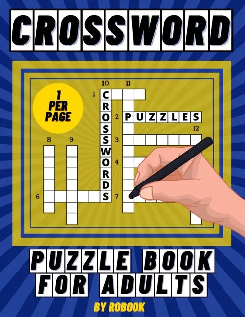 Crossword Puzzle Book for Adults: Large Print Crossword Puzzles, Brain Workout, Prevents Alzheimer's Disease and Dementia - Paperback