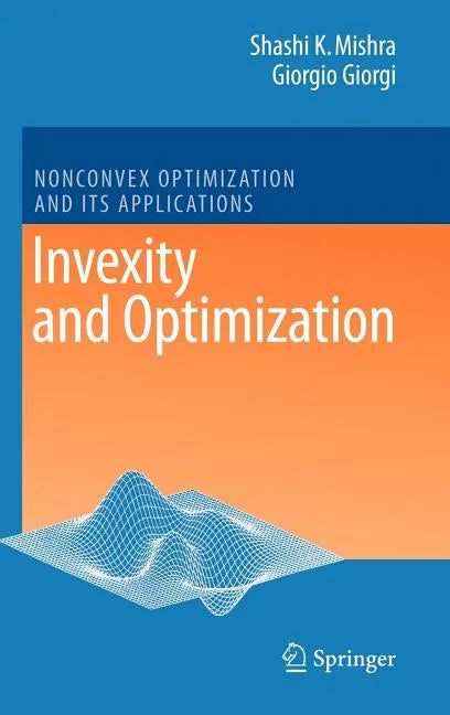 Invexity and Optimization - Hardcover