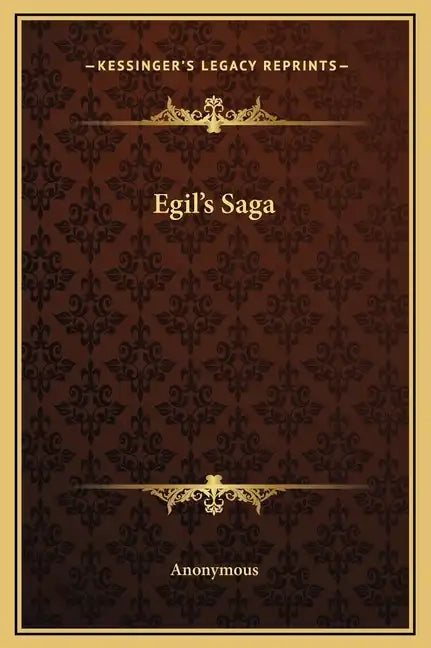 Egil's Saga - Hardcover