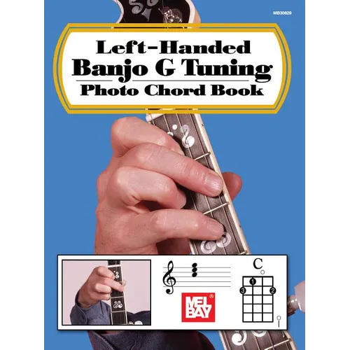 Left-Handed Banjo G Tuning Photo Chord Book - Paperback