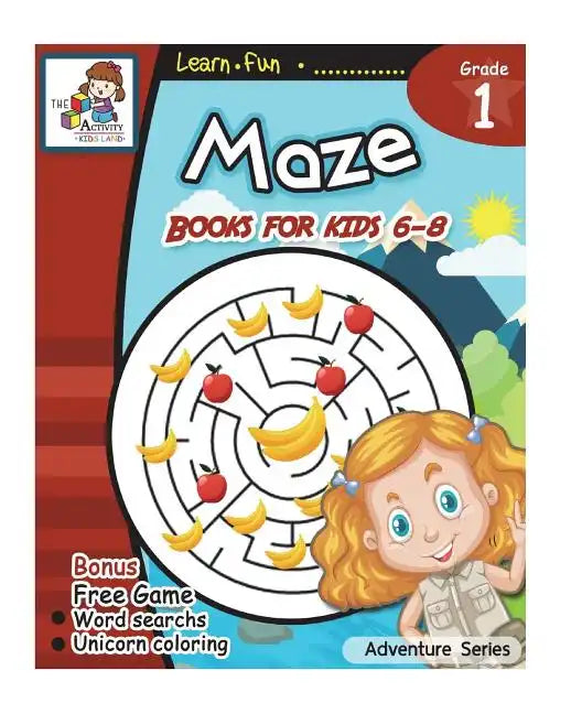 Maze Books for Kid 6-8: Maze Book for Kids Age 6-8, 8-10 Amazing Activity Book for Children, Games, Puzzles, Problem-Solving - Paperback