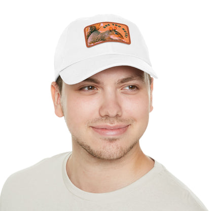 Are You Nuts? Squirrel Hat with Rectangular Leather Patch