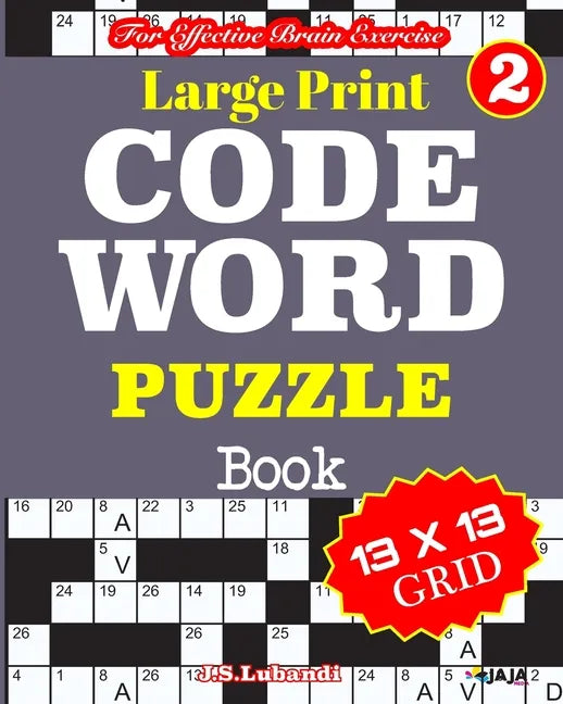 Large Print CODEWORD PUZZLE Book; Vol. 2 - Paperback