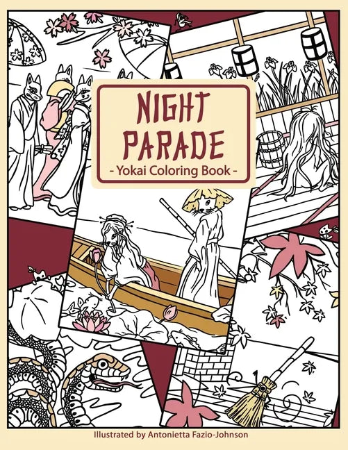 Night Parade: Yokai Coloring Book - Paperback