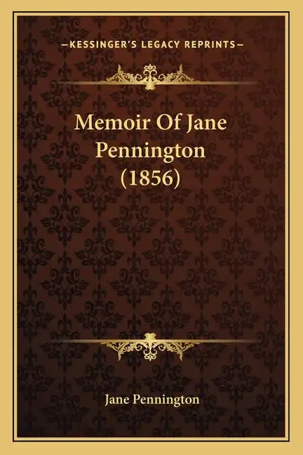 Memoir Of Jane Pennington (1856) - Paperback