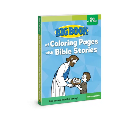 Big Book of Coloring Pages with Bible Stories for Kids of All Ages - Paperback