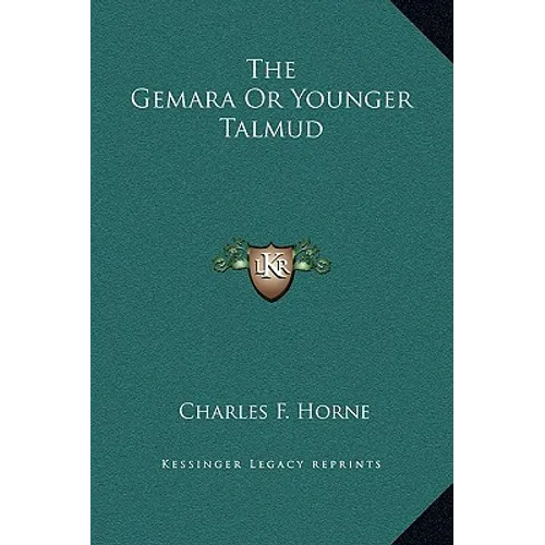 The Gemara Or Younger Talmud - Hardcover