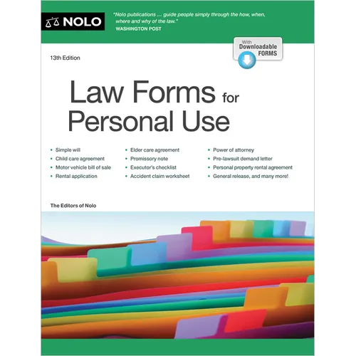Law Forms for Personal Use - Paperback