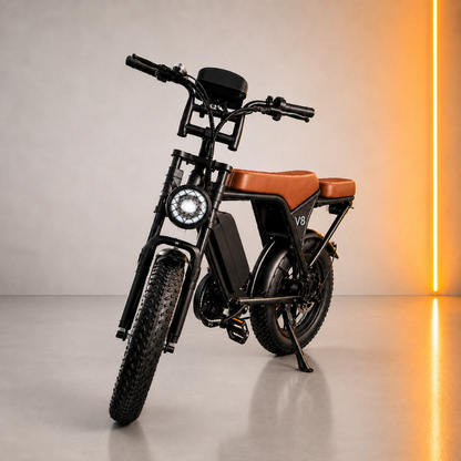 V8 Fat Tire Electric Bike (1000W–1500W)