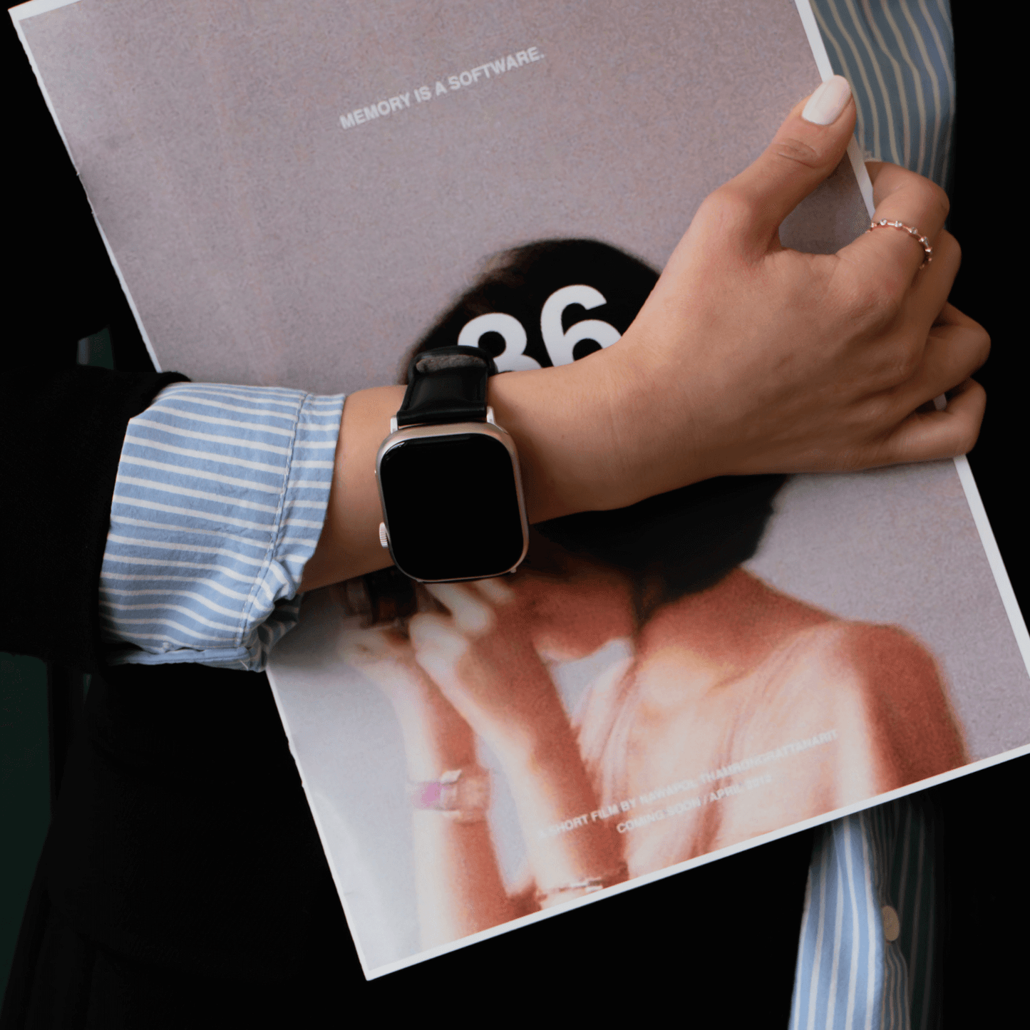 Apple Watch Cream Leather Strap - Boston