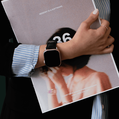 Apple Watch Cream Leather Strap - Boston