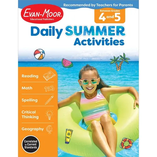 Daily Summer Activities Moving from 4th to 5th Gr - Paperback