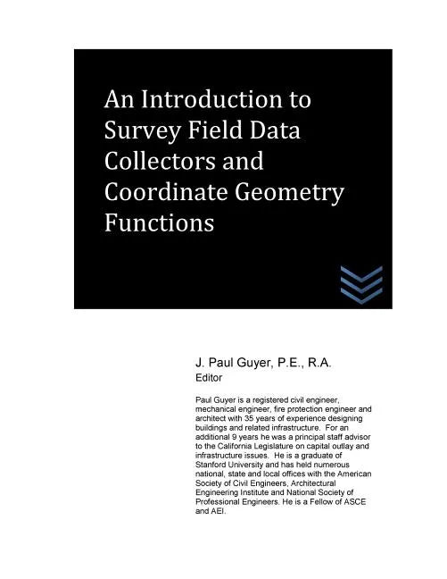 An Introduction to Survey Field Data Collectors and Coordinate Geometry Function - Paperback