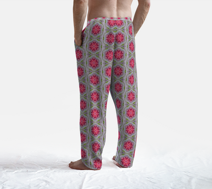 Silver and Pink Star Pattern Lounge Pants