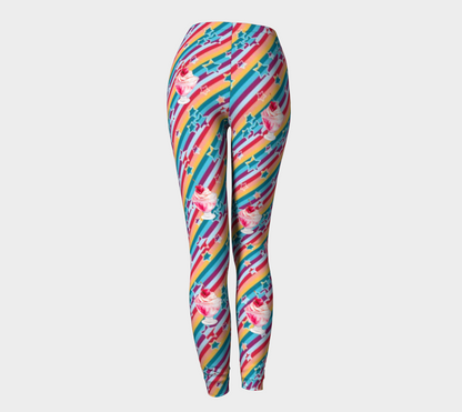 Ice Cream Sundaes with Cherry on Top Leggings