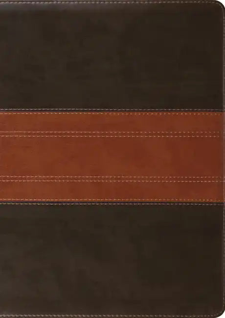 ESV Study Bible, Large Print (Trutone, Forest/Tan, Trail Design) - Imitation Leather