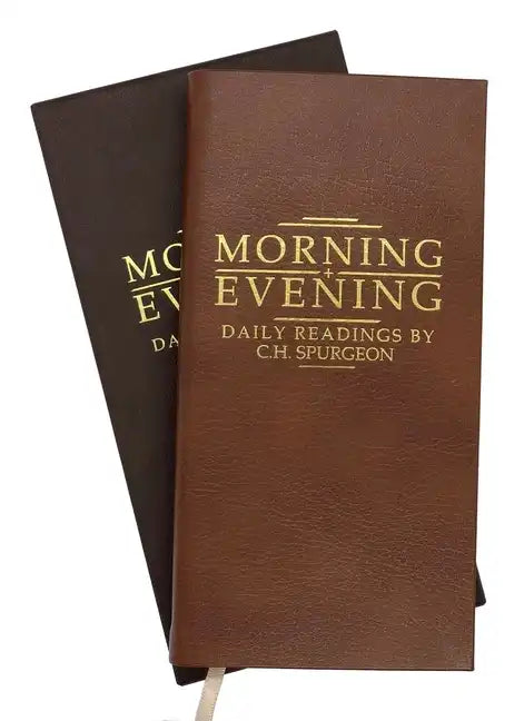 Morning and Evening Tan Leather: Daily Readings by C. H. Spurgeon - Leather
