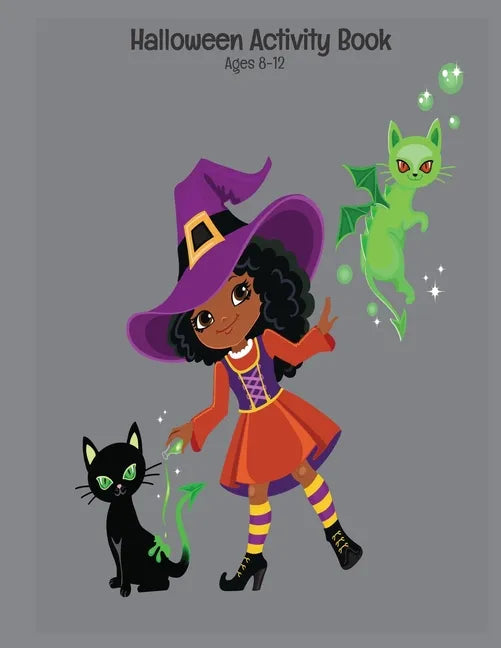 Halloween Activity Book Ages 8-12: Connect The Dots - Spot The Difference - Mazes - Word Search Puzzles - Dot to Dot - Word Search for Kids - Kids Act - Paperback