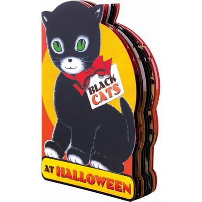 Black Cats at Halloween Shape Book - Paperback