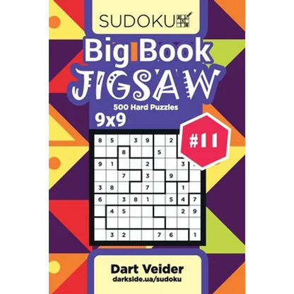 Big Book Sudoku Jigsaw - 500 Hard Puzzles 9x9 (Volume 11) - Paperback