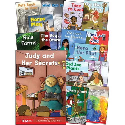 Decodable Books Grade 1 Set 2: 15-Book Set - Paperback