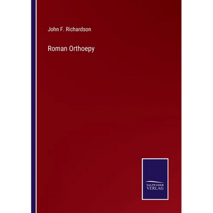 Roman Orthoepy - Paperback