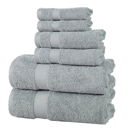 6-Pack: 100% Cotton Towel Set - Assorted Colors
