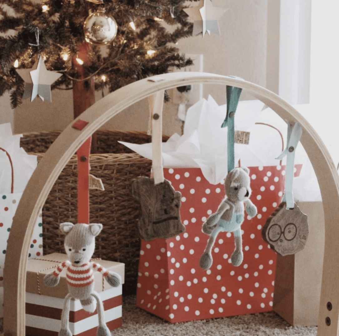 knit stroller toy | finley the fox