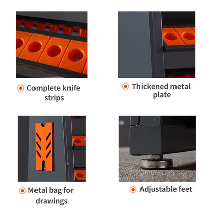 60-Inch Heavy-Duty Multifunction CNC Tool Rack Holder Organizer (SAK80412)