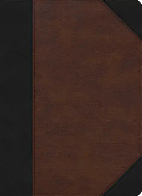 CSB Verse-By-Verse Reference Bible, Black/Brown Leathertouch - Imitation Leather