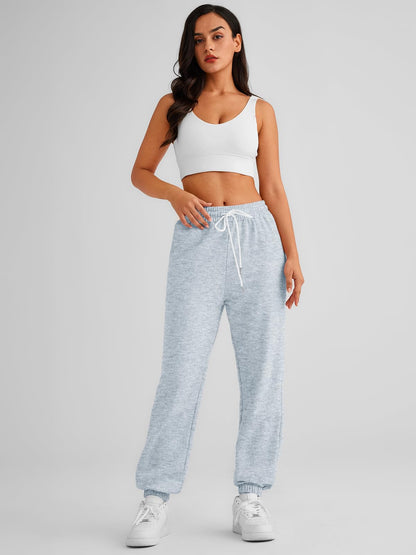 AUTOMET Women's Cinch Bottom Sweatpants Athletic Joggers  Medium